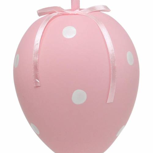 Floristik24 Eier mit Punktmuster, Ostereier zum Hängen, Frühlingsdeko, Osterdeko Pastellfarben 4St