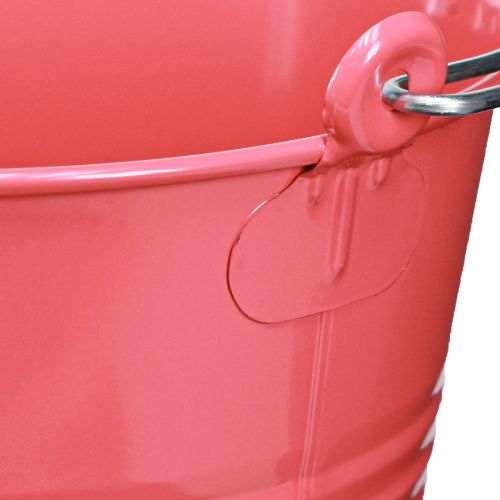 Artikel Eimer Deko Rosa Blumenkübel Metall 26x22,5x23cm 6l