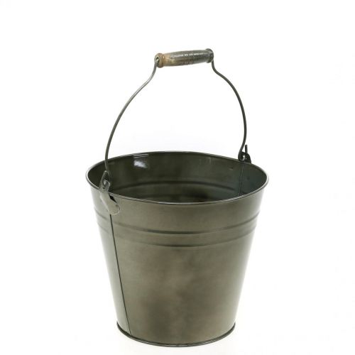 Floristik24 Metalltopf, Eimer zum Bepflanzen, Pflanzgefäß Ø20cm H17cm