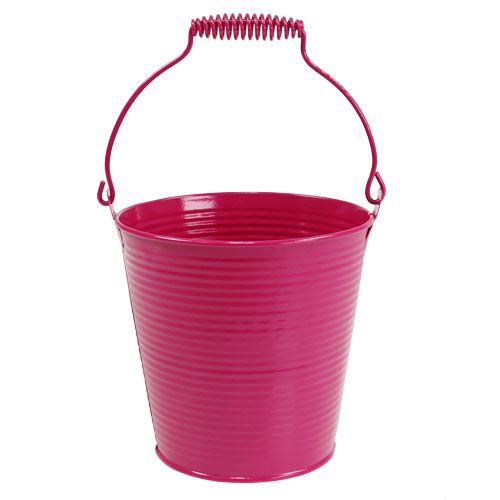 Floristik24 Eimer Pink Ø21,5cm H19cm