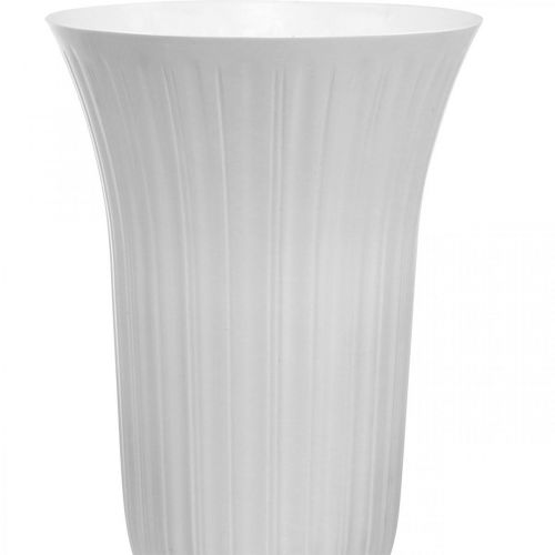 Artikel Einstellvase Lilia Weiß Kunststoff Vase Ø28cm H48cm