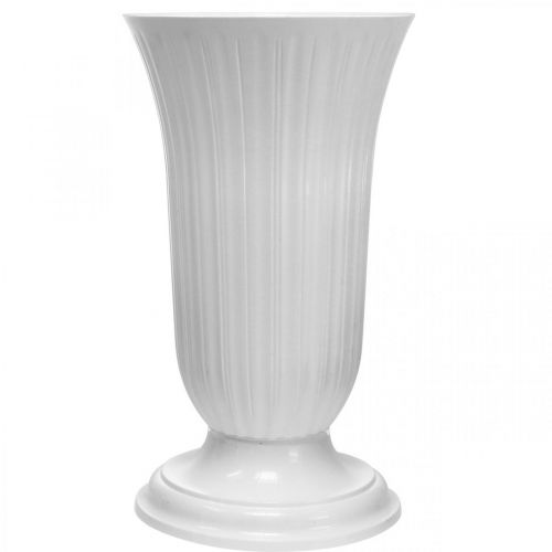 Artikel Einstellvase Lilia Weiß Kunststoff Vase Ø28cm H48cm
