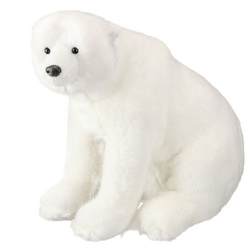 Eisbär Deko Figuren stehend und sitzend Weiß 16/20cm 3St | Floristik24.ch
