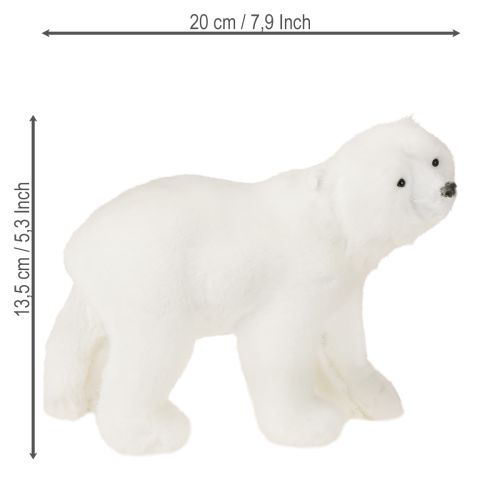 Eisbär Deko Figuren stehend und sitzend Weiß 16/20cm 3St | Floristik24.ch