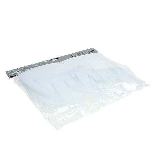 Artikel Eiszapfen Deko Weiß mit Glitter 2m