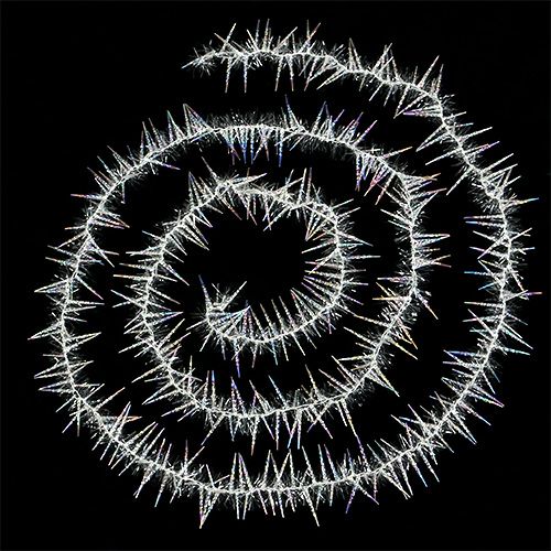 Floristik24 Eiszapfengirlande 270cm klar/irisierend