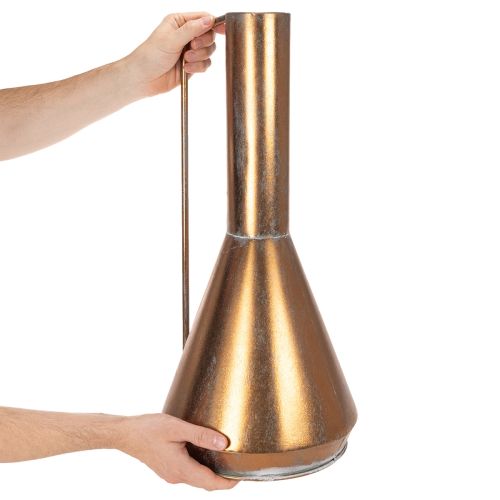 Metall-Bodenvase Orientalischer Stil Kupferfarben Ø27cm H58cm | Floristik24.ch