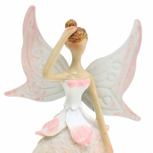 Floristik24 Deko-Figur Elfe Weiß 12cm 2St