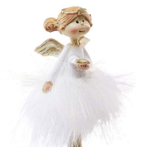 Floristik24 Engel Deko Weihnachtsfiguren in Weiß Gold H10,5cm 2St