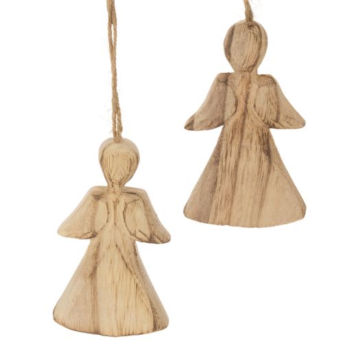 Engel aus Holz zum Aufhängen 10 cm 12er-Set online kaufen | Floristik24.ch