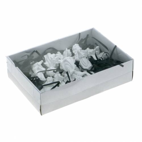 Floristik24 Deko-Engel mit Instrumenten Weiß H4,5cm 9St