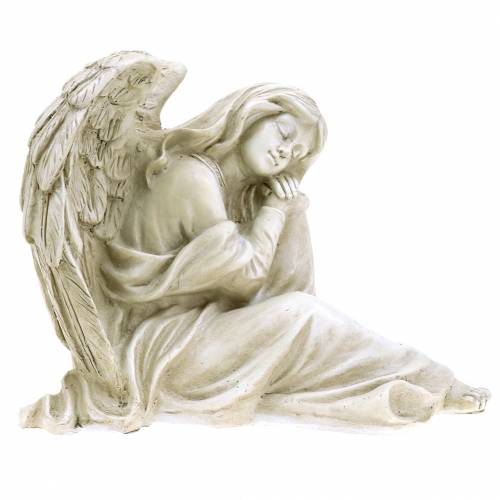 Floristik24 Deko Engel sitzend 19cm x 13,5cm H15cm