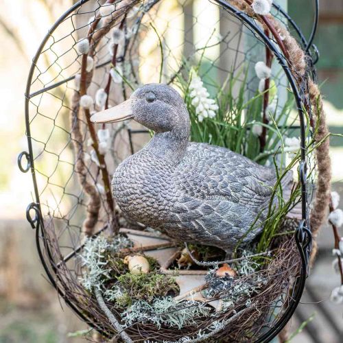 Floristik24 Ente Gartenfigur Dekofigur Entenfigur zum Stellen H18cm