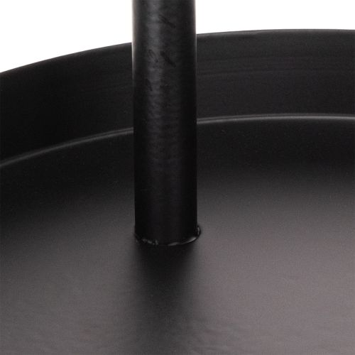Metall Etagere rund 58 cm schwarz doppelt geschichtet für Dekoration im Innenbereich | Floristik24.ch