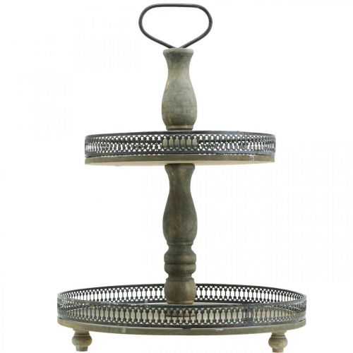 Artikel Deko Etagere Holz Pflanzen Etagere Vintage H47cm Ø34cm