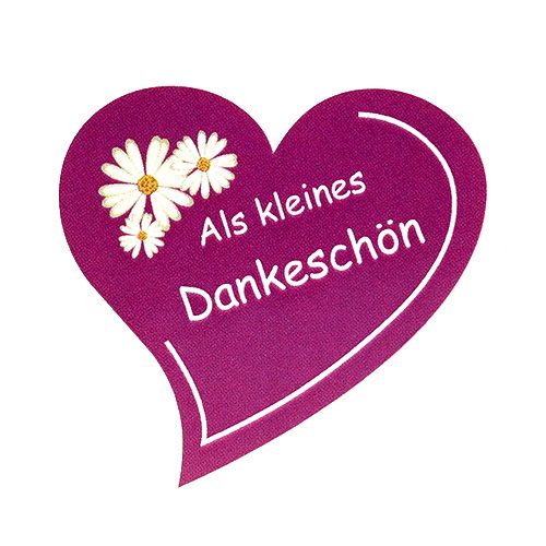 Floristik24.ch Etiketten Herzform „Als kleines Dankeschön“ 250St