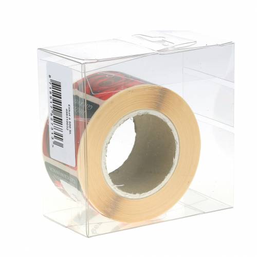 Floristik24 Etiketten "Herzlichen Glückwunsch" Rose 3,5cm x 3,5cm 500St