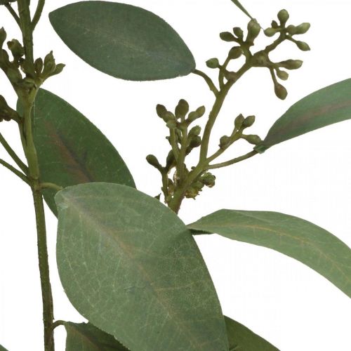 Artikel Künstlicher Eukalpyptus Zweig mit Knospen Dekozweig 60cm