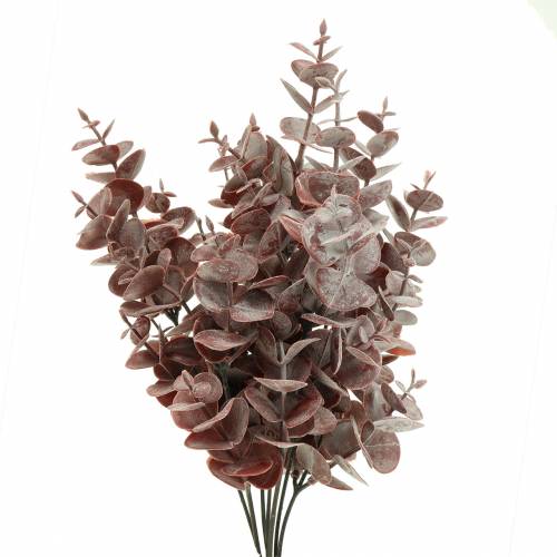 Floristik24 Eukalyptus künstlich Burgundy 32cm Künstliche Pflanze wie echt !