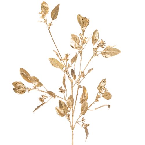 Künstlicher Eukalyptuszweig 100 cm Gold für Vase und Dekoration online kaufen | Floristik24.ch