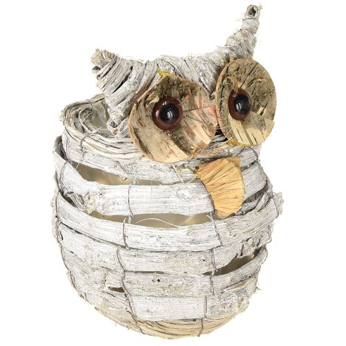 Eule zum Bepflanzen Weiß 23cm