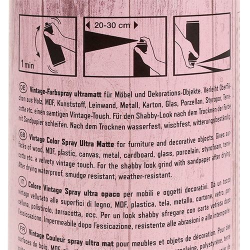 Floristik24 Farbspray Vintage Rosa 400ml