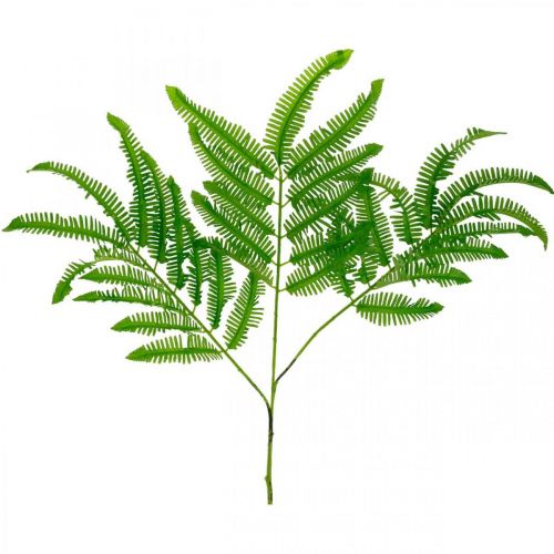 Artikel Farnblätter Grün, Farn 3 Blätter am Ast, Seidenpflanze L96cm