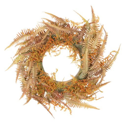 Künstlicher Farnkranz aus Kunststoff in Herbstfarben, 35 cm online kaufen | Floristik24.ch