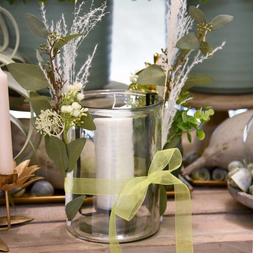 Floristik24 Federgras Deko gebleicht Trockengräser Miscanthus 75cm 10 St