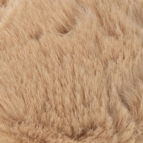 Deko-Anhänger Pompon-Kugel 10 cm Synthetik Weiss oder Braun | Floristik24.ch