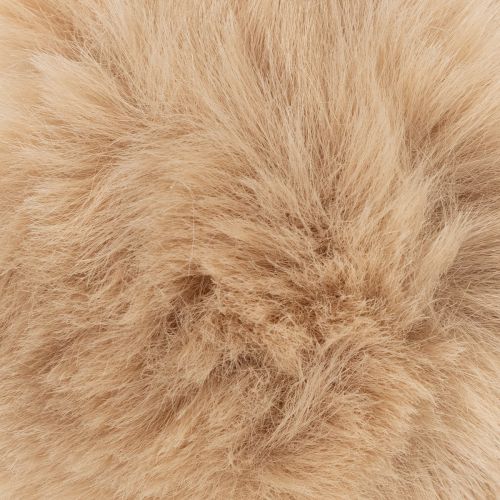 Deko-Pompons aus Kunstfell zum Aufhängen 7 cm Weiss und Beige 6 Stück | Floristik24.ch