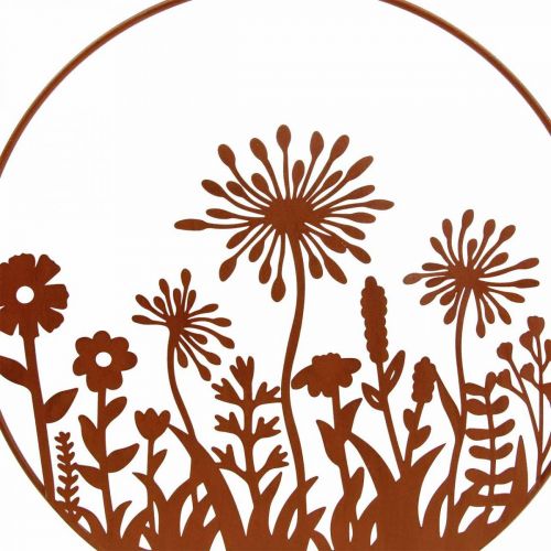 Artikel Fensterdeko Frühling Hängedeko Metall Blumen Ring Ø30cm 2er Set