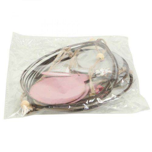 Floristik24 Fensterdeko Osterhase Metall Hängedeko Ostern 15cm 4St