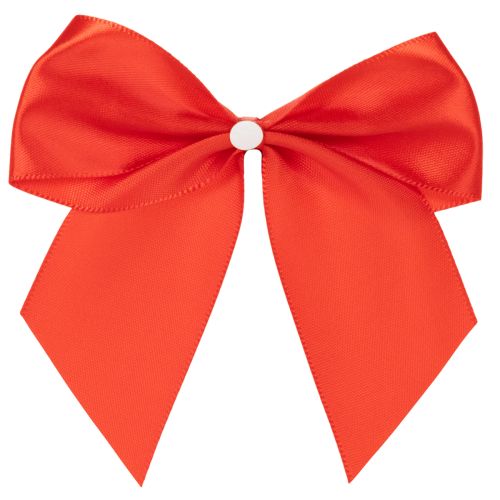 Dekoschleife Rot Stoff 11 cm mit Klebepunkt 25er Set | Floristik24.ch