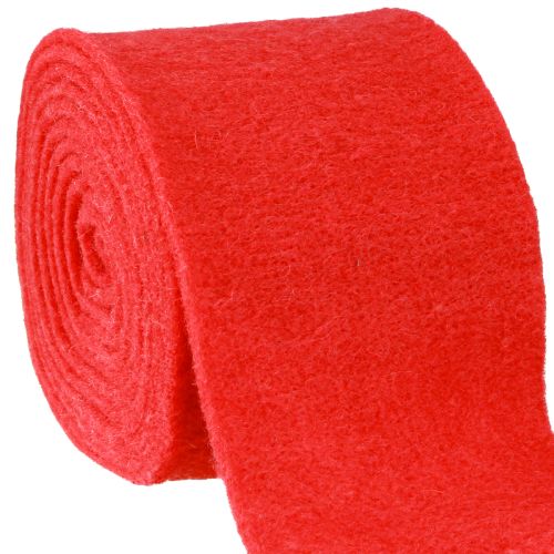 Floristik24 Filzband 15cm x 5m Rot