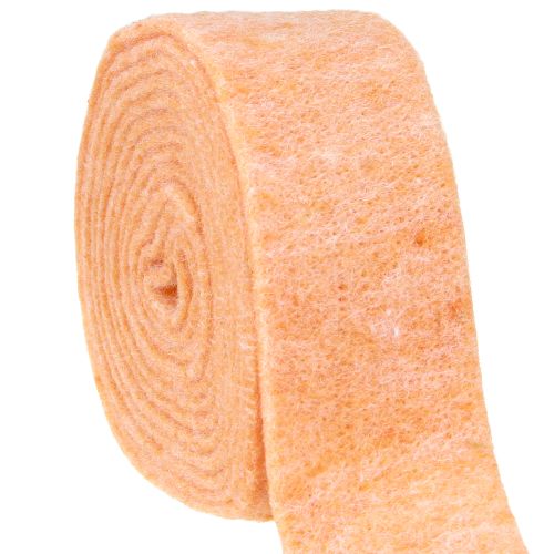 Floristik24 Filzband Orange 7,5cm 5m