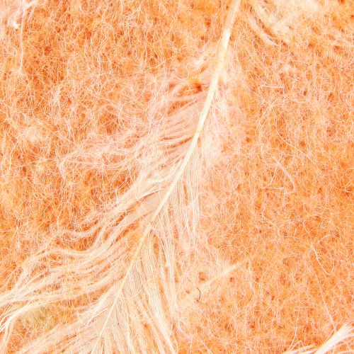 Artikel Filzband Wollband Dekostoff Orange Federn Wollfilz 15cm 5m