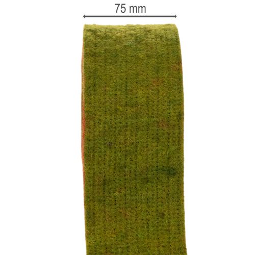 Wollfilz-Topfband 7,5 cm x 5 m, zweifarbig Rot und Grün | Floristik24.ch