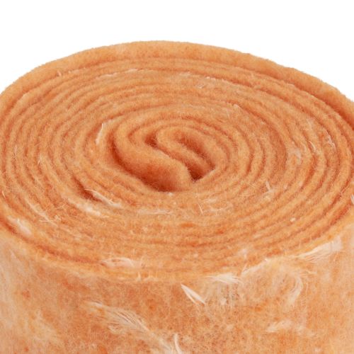 Artikel Filzband Wollband Dekostoff Orange Federn Wollfilz 15cm 5m