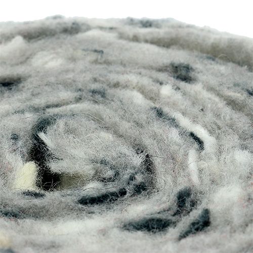 Floristik24 Filzband Happy Schwarz-Weiß 15cm 5m