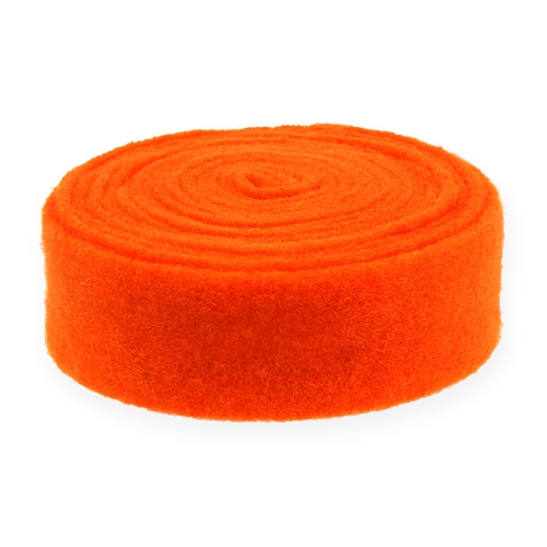 Filzband Orange 7,5cm 5m