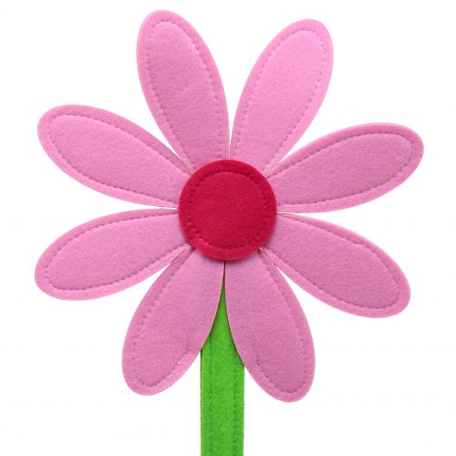 Floristik24 Filzblume Rosa 87cm