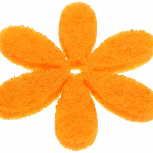 Artikel Filzblume Gelb, Grün, Orange Sortiert 4,5cm 54St