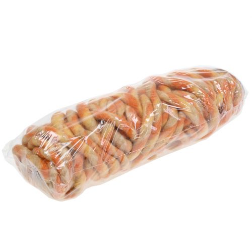 Floristik24 Filzschnur 25m Orange, Gelb, Braun