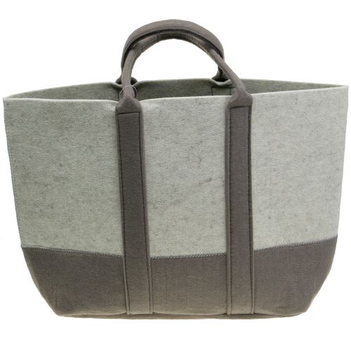 Floristik24 Filztasche Grau/Braun 54cm x 34cm x 15cm