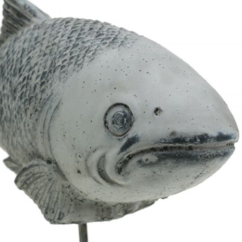 Floristik24 Gartenfigur Fisch am Ständer H20cm