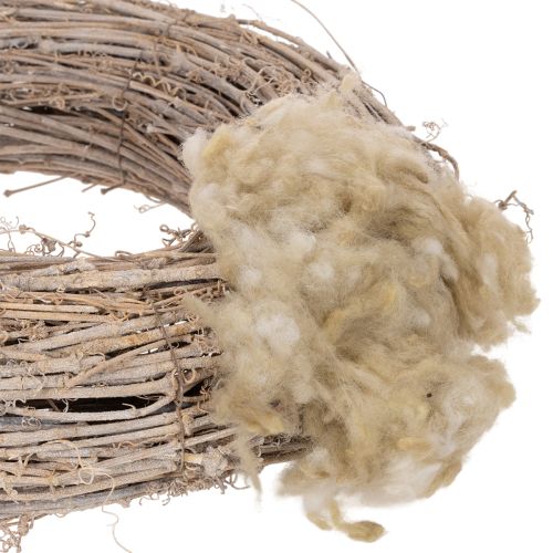 Schafwolle Beige 250g lose für