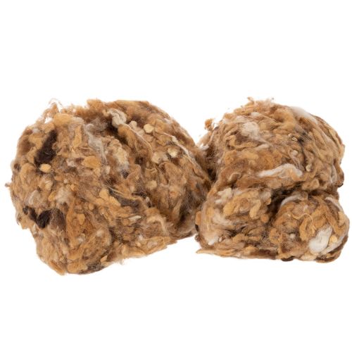 Schafwolle Braun Meliert 250 g Lose für Bastelarbeiten