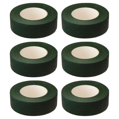 Floristik24 Floral Tape Blumenband Wickelband Grün 25mm 6 St
