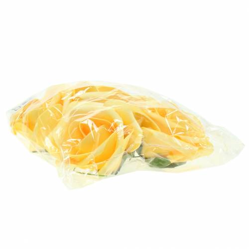 Artikel Foam Rose Gelb Ø15cm 4 St